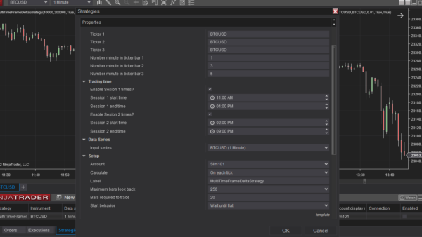 Multi Time Frame Delta Bot For NinjaTrader 8