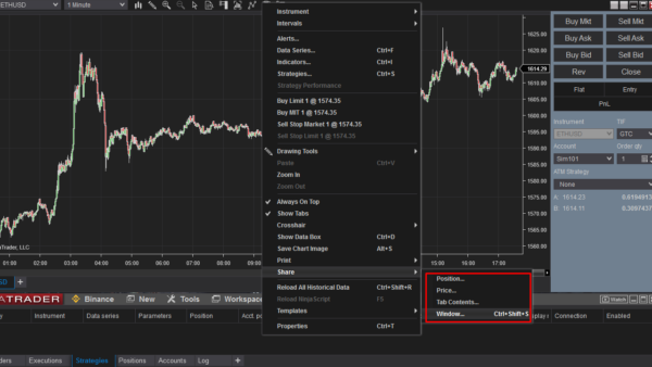 Slack Share Service For Ninja Trader 8