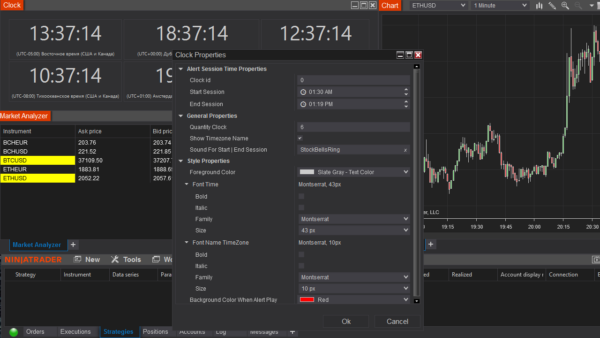 Trading Clock AddOns For NinjaTrader 8 - Image 5