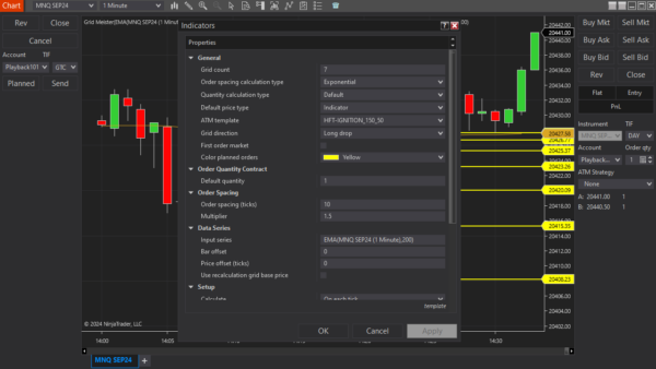 Grid Meister For NinjaTrader 8