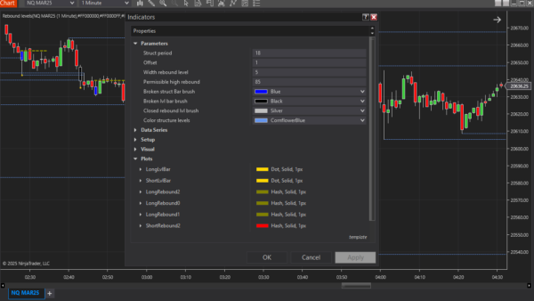 Rebound Levels Indicator For NinjaTrader 8 - Image 5
